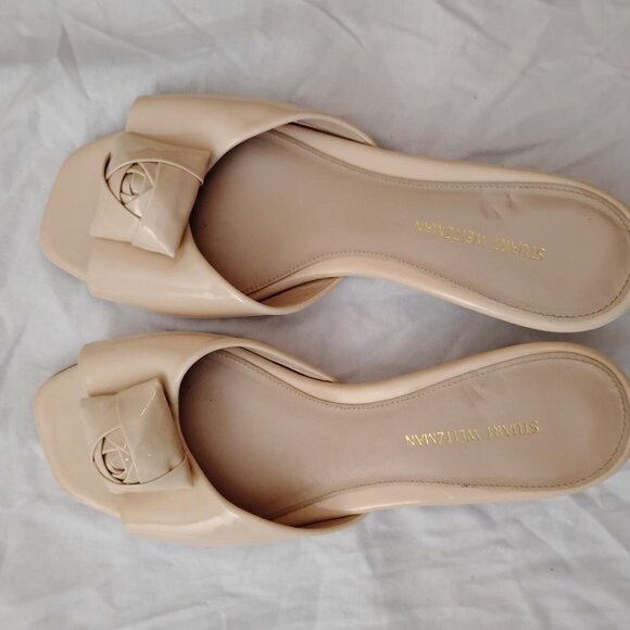 Stuart Weitzman-7- Slip on Bow Sandals - Picture 6 of 6